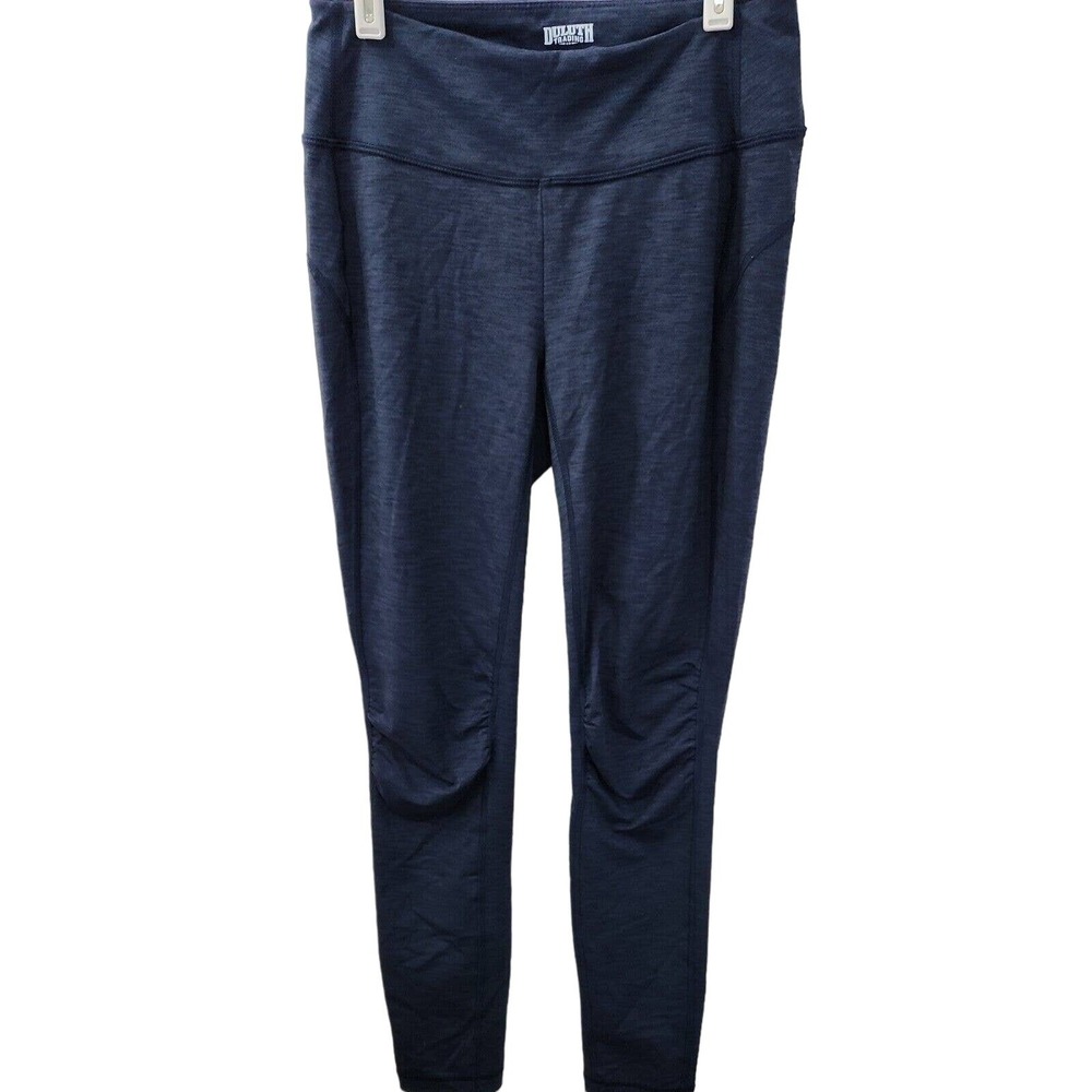 Duluth TRADING CO. NOGA Leggings Heathered Blue PANT Women' XS‎ Extra Small